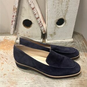 Cole Haan Womens Size 8 Dark Blue Suede Loafers